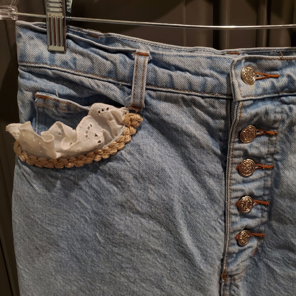 Niki Lee 11 Jr Lace Detail Jeans